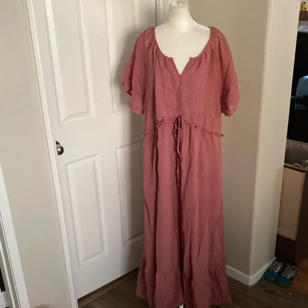 BloomChic Pink Boho Dress Sz 26 NWT - Picture 2 of 6